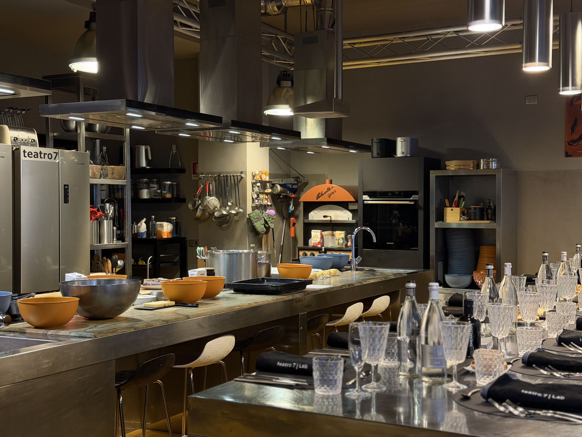 La cucina di Teatro7lab in zona Isola